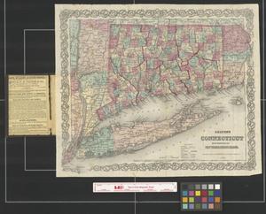 Primary view of object titled 'Colton's Connecticut with portions of New York & Rhode Island.'.