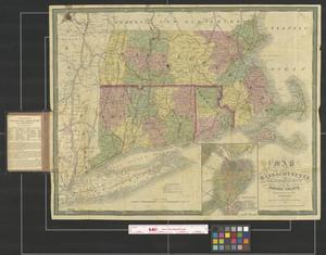 Primary view of object titled 'Map of Massachusetts, Connecticut and Rhode Island constructed from the latest authorities.'.