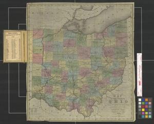 Primary view of object titled 'Map of the state of Ohio from the latest & best authorities : including the census of 1830.'.