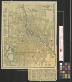 Primary view of object titled 'Map of Minneapolis, Minn.'.