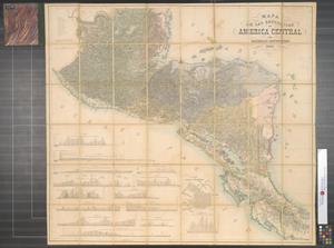 Mapa de las republicas de America Central.