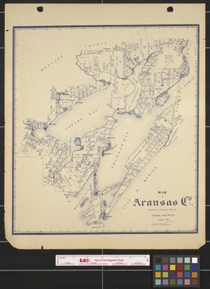Primary view of object titled 'Map of Aransas County.'.