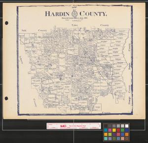 Map of Hardin County.