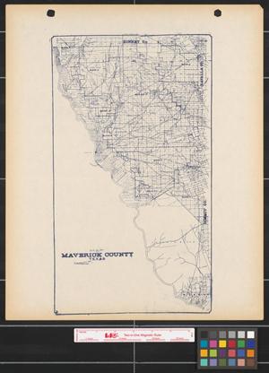 Map of Maverick County, Texas.