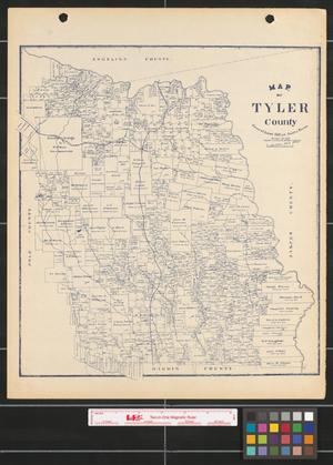 Map of Tyler County.