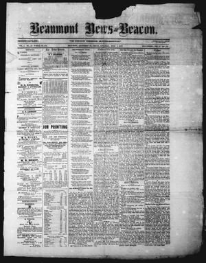 Primary view of object titled 'Beaumont News-Beacon (Beaumont, Tex.), Vol. 9, No. 16, Ed. 1 Saturday, June 7, 1873'.