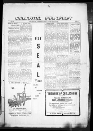 Primary view of object titled 'Chillicothe Independent (Chillicothe, Tex.), Vol. 10, No. 22, Ed. 1 Friday, June 6, 1913'.