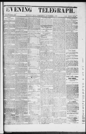 Evening Telegraph (Houston, Tex.), Vol. 36, No. 138, Ed. 1 Wednesday, September 7, 1870