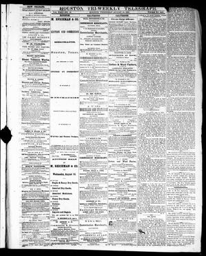 Primary view of object titled 'Houston Tri-Weekly Telegraph (Houston, Tex.), Vol. 31, No. 65, Ed. 1 Wednesday, August 16, 1865'.