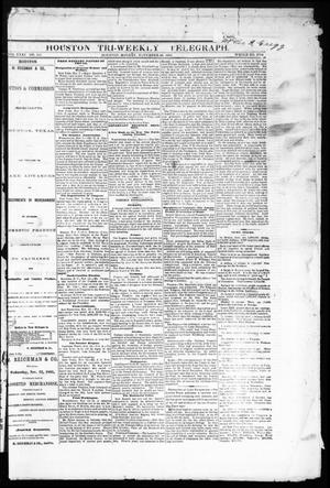 Houston Tri-Weekly Telegraph (Houston, Tex.), Vol. 31, No. 111, Ed. 1 Monday, November 20, 1865