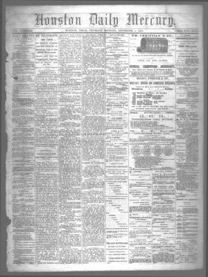 Primary view of object titled 'Houston Daily Mercury (Houston, Tex.), Vol. 5, No. 309, Ed. 1 Thursday, September 4, 1873'.