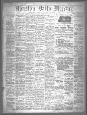 Houston Daily Mercury (Houston, Tex.), Vol. 6, No. 11, Ed. 1 Thursday, September 18, 1873