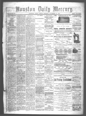 Houston Daily Mercury (Houston, Tex.), Vol. 6, No. 65, Ed. 1 Friday, November 21, 1873