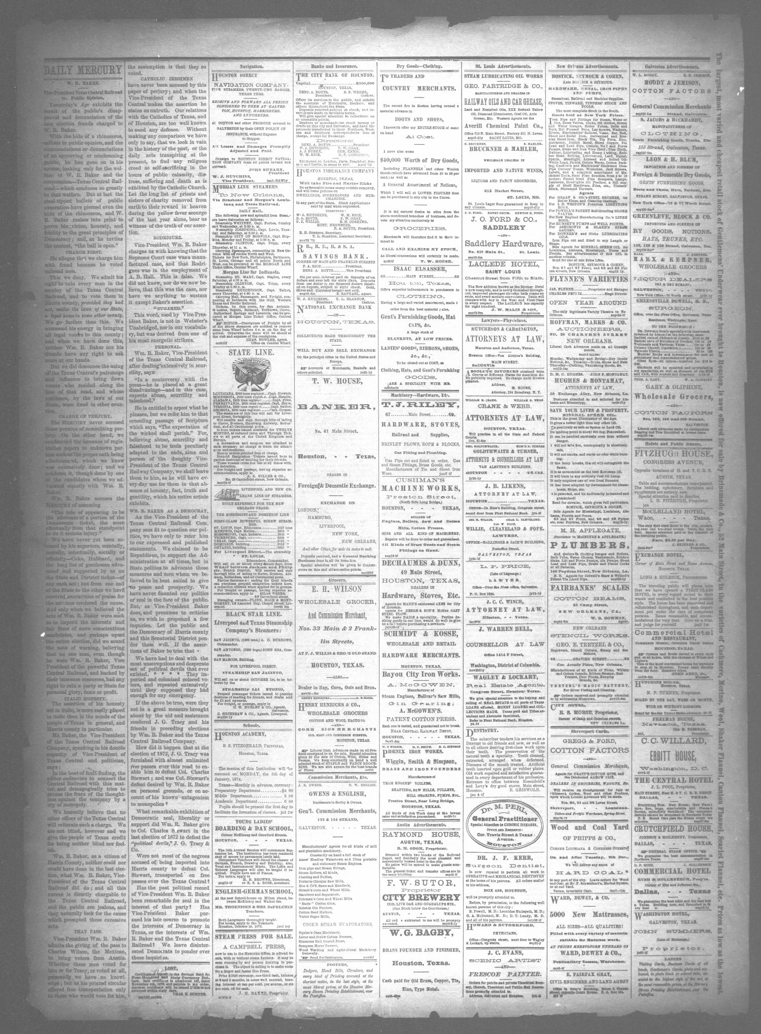 Houston Daily Mercury (Houston, Tex.), Vol. 6, No. 106, Ed. 1 Sunday, January 11, 1874
                                                
                                                    [Sequence #]: 4 of 4
                                                