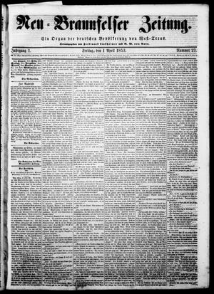 Neu-Braunfelser Zeitung (New Braunfels, Tex.), Vol. 1, No. 21, Ed. 1 Friday, April 1, 1853