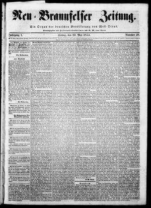 Neu-Braunfelser Zeitung (New Braunfels, Tex.), Vol. 1, No. 28, Ed. 1 Friday, May 20, 1853