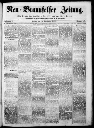Neu-Braunfelser Zeitung (New Braunfels, Tex.), Vol. 1, No. 45, Ed. 1 Friday, September 30, 1853