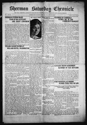 Sherman Saturday Chronicle (Sherman, Tex.), Vol. 1, No. 20, Ed. 1 Saturday, April 29, 1922