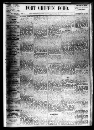 Fort Griffin Echo (Fort Griffin, Tex.), Vol. 1, No. 24, Ed. 1 Saturday, June 14, 1879