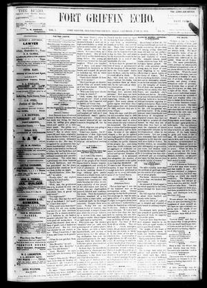 Fort Griffin Echo (Fort Griffin, Tex.), Vol. 1, No. 25, Ed. 1 Saturday, June 21, 1879