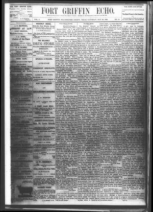 Fort Griffin Echo (Fort Griffin, Tex.), Vol. 2, No. 21, Ed. 1 Saturday, May 29, 1880