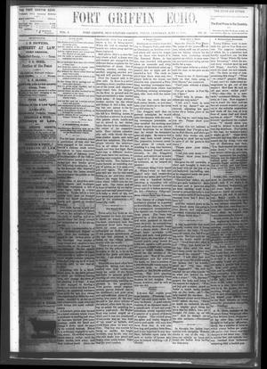 Fort Griffin Echo (Fort Griffin, Tex.), Vol. 2, No. 23, Ed. 1 Saturday, June 12, 1880