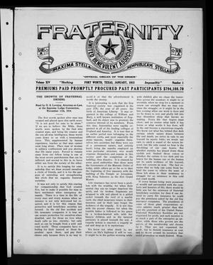Fraternity (Fort Worth, Tex.), Vol. 14, No. 1, Ed. 1 Friday, January 1, 1915