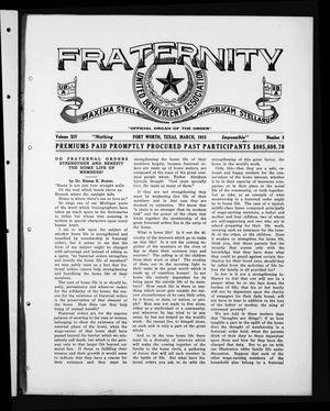Fraternity (Fort Worth, Tex.), Vol. 14, No. 3, Ed. 1 Monday, March 1, 1915