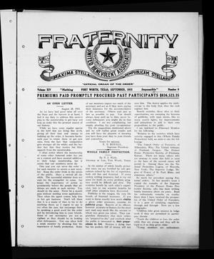 Fraternity (Fort Worth, Tex.), Vol. 14, No. 9, Ed. 1 Wednesday, September 1, 1915