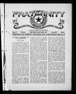 Fraternity (Fort Worth, Tex.), Vol. 15, No. 3, Ed. 1 Wednesday, March 1, 1916