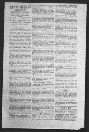 Primary view of object titled 'Houston Telegraph (Houston, Tex.), Ed. 1 Saturday, May 17, 1862'.