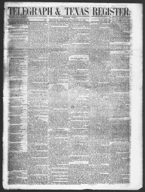 Telegraph & Texas Register (Houston, Tex.), Vol. 16, No. 38, Ed. 1 Friday, September 19, 1851