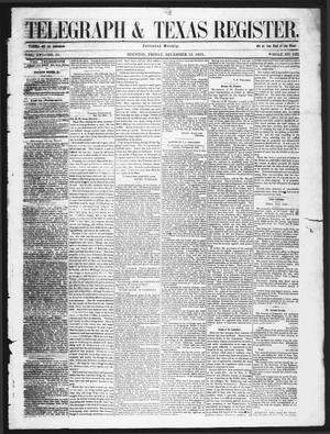Telegraph & Texas Register (Houston, Tex.), Vol. 16, No. 51, Ed. 1 Friday, December 19, 1851