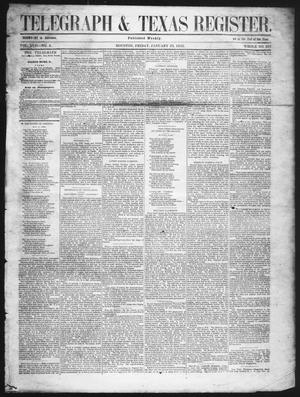 Telegraph & Texas Register (Houston, Tex.), Vol. 17, No. 4, Ed. 1 Friday, January 23, 1852