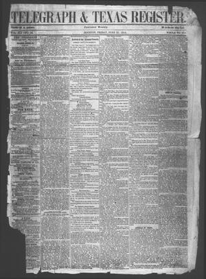 Telegraph & Texas Register (Houston, Tex.), Vol. 18, No. 24, Ed. 1 Friday, June 24, 1853
