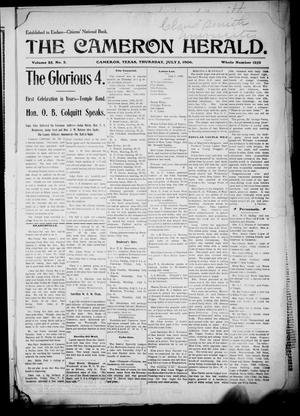 The Cameron Herald. (Cameron, Tex.), Vol. 25, No. 2, Ed. 1 Thursday, July 5, 1906