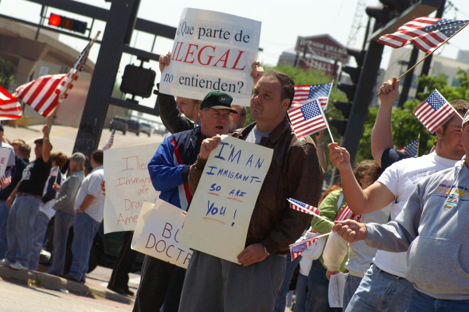 immigration protest signs