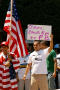 Thumbnail image of item number 1 in: '[Protester holds a sign, "O'Hare black eye to F.B."]'.