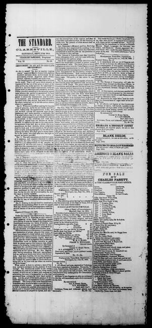 Primary view of object titled 'The Standard. (Clarksville, Tex.), Vol. 20, No. 48, Ed. 1 Saturday, September 17, 1864'.