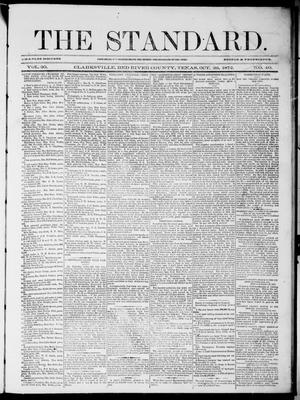 Primary view of object titled 'The Standard (Clarksville, Tex.), Vol. 30, No. 40, Ed. 1 Saturday, October 26, 1872'.