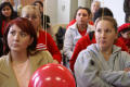Primary view of [Audience of women with balloons]