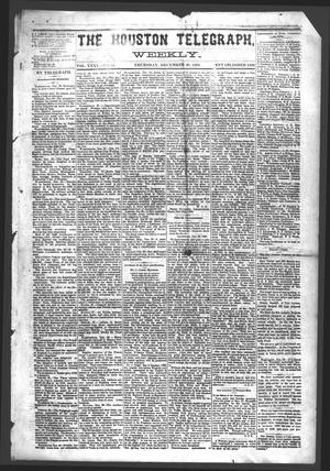 The Houston Telegraph (Houston, Tex.), Vol. 35, No. 35, Ed. 1 Thursday, December 30, 1869