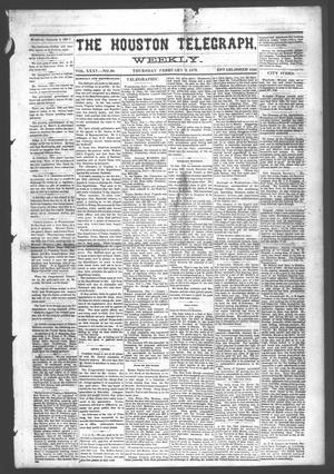 The Houston Telegraph (Houston, Tex.), Vol. 35, No. 39, Ed. 1 Thursday, February 3, 1870