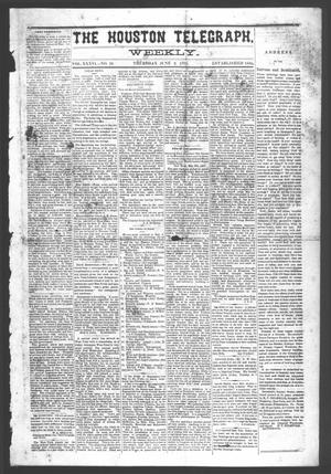 The Houston Telegraph (Houston, Tex.), Vol. 36, No. 10, Ed. 1 Thursday, June 2, 1870