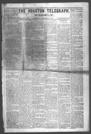 The Houston Telegraph (Houston, Tex.), Vol. 36, No. 27, Ed. 1 Thursday, September 29, 1870