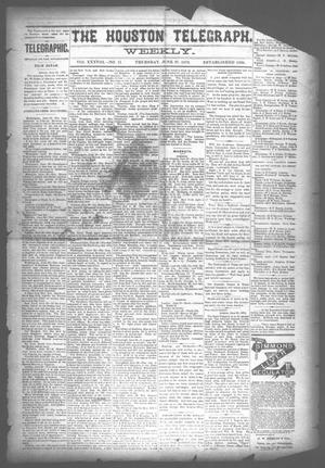 Primary view of object titled 'The Houston Telegraph (Houston, Tex.), Vol. 38, No. 11, Ed. 1 Thursday, June 27, 1872'.