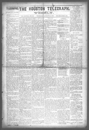 The Houston Telegraph (Houston, Tex.), Vol. 38, No. 19, Ed. 1 Thursday, August 29, 1872