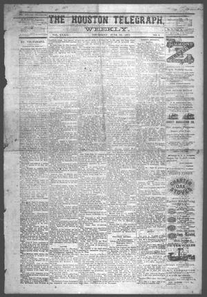Primary view of object titled 'The Houston Telegraph (Houston, Tex.), Vol. 39, No. 6, Ed. 1 Thursday, June 12, 1873'.