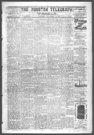 The Houston Telegraph (Houston, Tex.), Vol. 39, No. 19, Ed. 1 Thursday, September 11, 1873