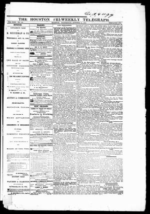 Primary view of object titled 'The Houston Tri-Weekly Telegraph (Houston, Tex.), Vol. 31, No. 100, Ed. 1 Wednesday, October 25, 1865'.